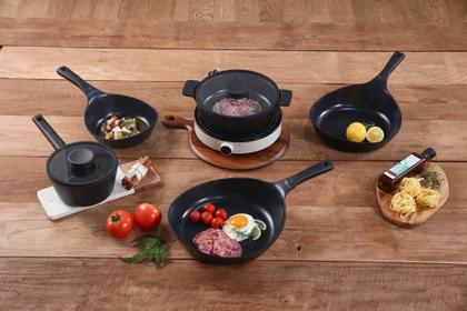 Imagem de 5 Panelas Vulkan em Cerâmica para Indução Neoflam Preto