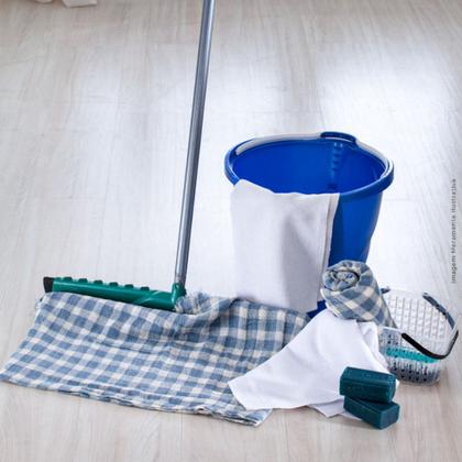 Imagem de 5 Panos De Chão Grande Para Limpeza Xadrez Cozinha Alvejado