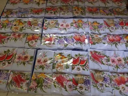 Imagem de 5 Panos De prato Pinturas feito a Mão Coloridos Artesanal