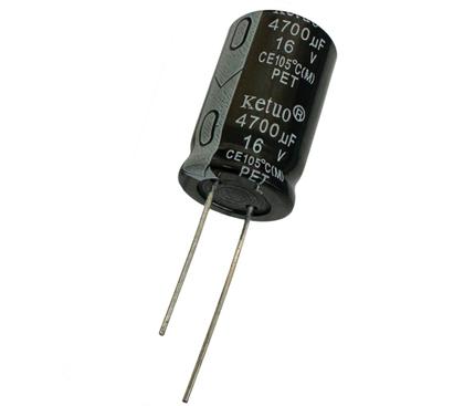 Imagem de 5 pçs - capacitor eletrolitico 4700x16v - 4700 uf x 16v