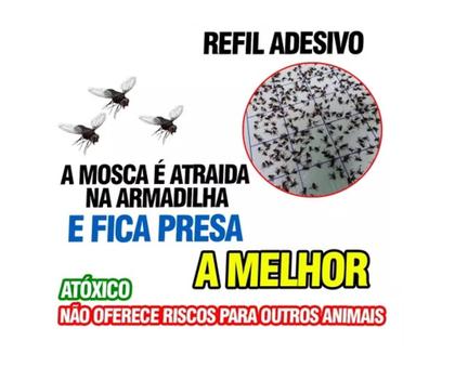 Imagem de 5 Pçs - Refil 400x135 Mm Armadilha Pega Mata Mosca Mosquito