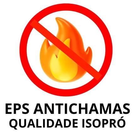 Imagem de 5 placas de isopor antichamas espessura 50mm (5cm) forro térmico acústico EPS - IsoPró Soluções em EPS