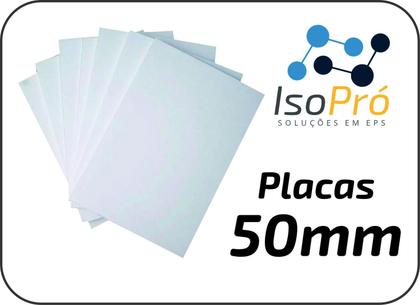 Imagem de 5 placas de isopor antichamas espessura 50mm (5cm) forro térmico acústico EPS - IsoPró Soluções em EPS