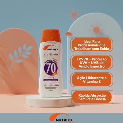 Imagem de 5 Protetores Solar Facil e Corporal 70 FPS Nutriex 120ml
