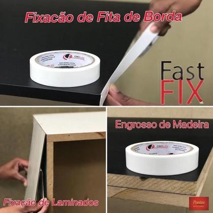 Imagem de 5 Rl Fita Dupla Face Fast Fix P/Colar Fita Borda 35Mm X 10Mt