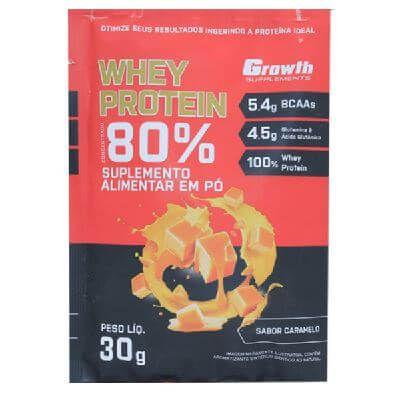 Imagem de 5 Sache Dose Whey Protein Growth Caramelo Viagem Dia A Dia