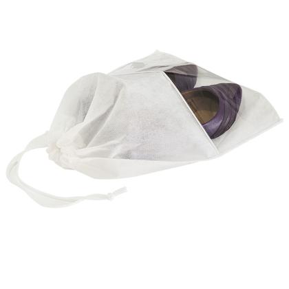 Imagem de 5 Sacos Para Sapatos / Porta Sapato Branco 36x28cm C/ Visor