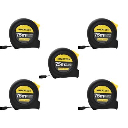 Imagem de 5 Trenas Alta Qualidade Aço 7.5mts Emborrachada E Autotrava