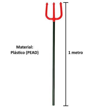Imagem de 5 Tridentes Diabinho Decoração Enfeite Fantasia Adulto e Infantil Halloween