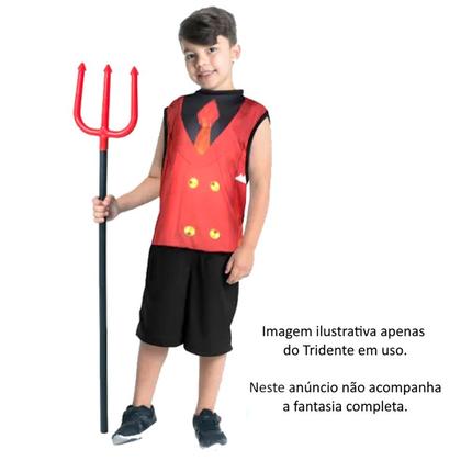 Imagem de 5 Tridentes Diabinho Decoração Enfeite Fantasia Adulto e Infantil Halloween