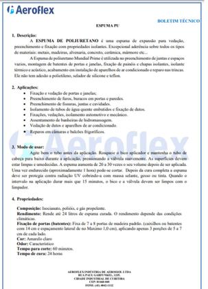 Imagem de 5 und Espuma Expansiva Vedação Fixação Porta Janela Conserto em geral 500ml