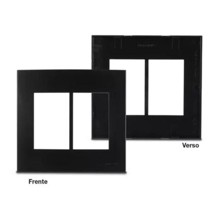 Imagem de 5 unidades Placa 4x4 6 Postos Ebony Clean Margirius 14456
