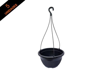 Imagem de 5 Vasos De Pendurar Com Haste Plantas E Flores Jardinagem