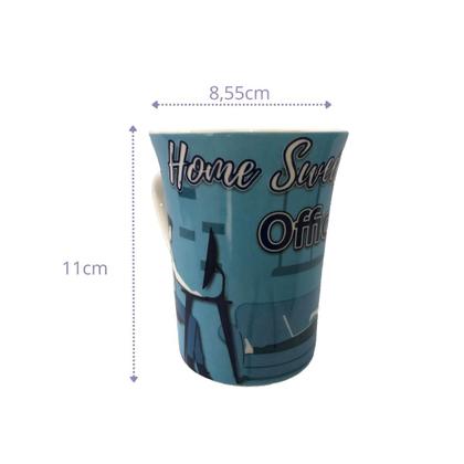 Imagem de 5 Xícara Home Office Achocolatado 340ml Café Chá Vidro