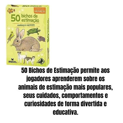 Imagem de 50 Bichos De Estimação - Cartas: Diversão animal e aprendizado garantido!