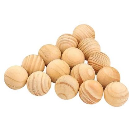 Imagem de 50 Bola De Cedro Anti Mofo Traça Bolor com Sacos de Organza