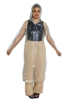 Imagem de 50 Capas de Chuva c/ Cordinha Descartável Transparente