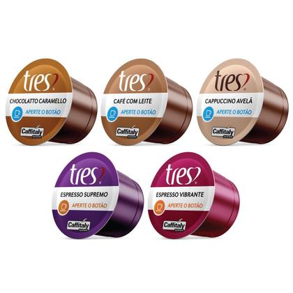 Imagem de 50 Cápsulas Café Expresso E Bebida Cafeteira Três Corações