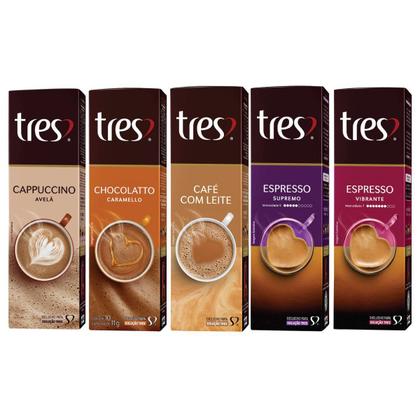 Imagem de 50 Cápsulas Café Expresso E Bebida Cafeteira Três Corações