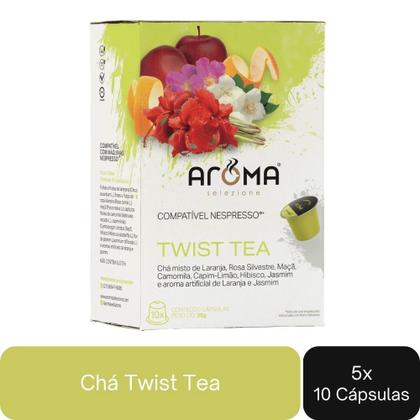 Imagem de 50 Cápsulas de Chá Compatíveis com Nespresso Aroma Twist Tea