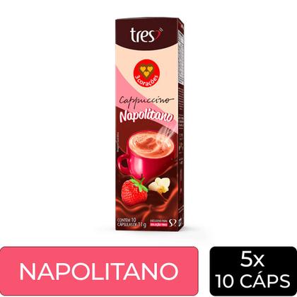Imagem de 50 Cápsulas Três Corações Cappuccino Napolitano
