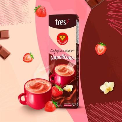 Imagem de 50 Cápsulas Três Corações Cappuccino Napolitano