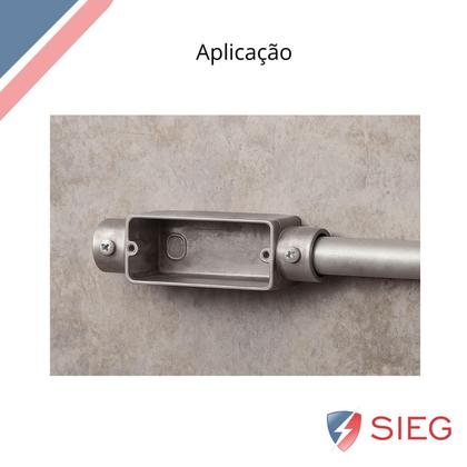 Imagem de 50 Condulete Medida 1 C Alumínio S/rosca S/placa Sieg