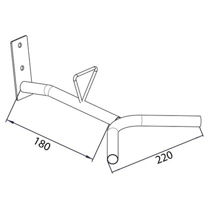 Imagem de 50 Expositor Suporte Porta Capacete Para Parede Preto
