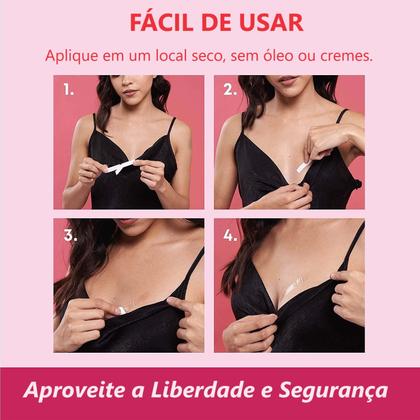 Imagem de 50 Fitas Adesivas Dupla Face Para Roupa e Corpo Fashion Tape
