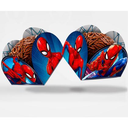 Imagem de 50 Forminhas festa decoração Homem Aranha para doces
