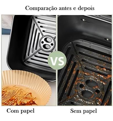 Imagem de 50 Forro Airfryer Prova De Óleo Assar Cozinhar Descartável