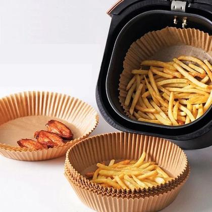 Imagem de 50 Forros De Papel Airfryer Tapete Antiaderente Para Forno 27X19X4,5