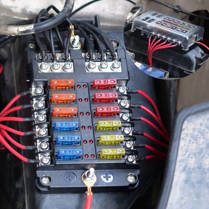 Imagem de 50 Fusíveis Automotivos 5a A 40a Para Carros E Motos