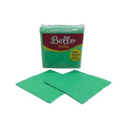 Imagem de 50 guardanapos de papel liso - verde - bello festas