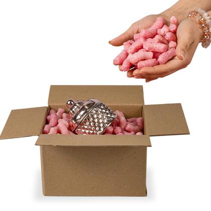 Imagem de 50 Litros Flocos De Proteção Enchimento Biodegradável Rosa