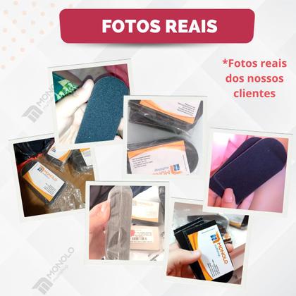 Imagem de 50 Lixas P/ Pés Refil Descartável Pequeno Base quadrada