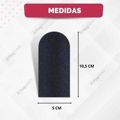 Imagem de 50 Lixas para Pés Refil Descartável + 1 Base Suporte Anatômica