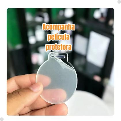 Imagem de 50 Medalhas Redondas 7cm Acrílico Cristal 2mm C/ Fita Azul