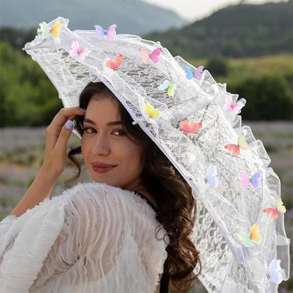 Imagem de 50 Peças De Apliques De Borboleta Em Organza 3D De 5cm, Dupla Face, Para Artesanato DIY E Decoração