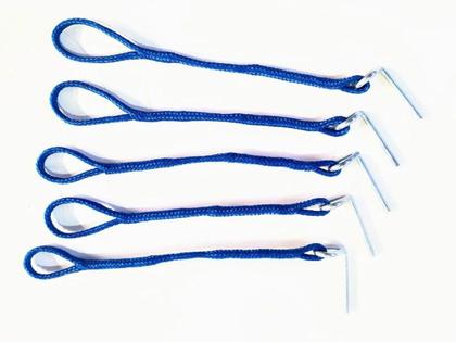 Imagem de 50 Pinos C/ Extensores Para Fixação De Capas Piscina Em Aço