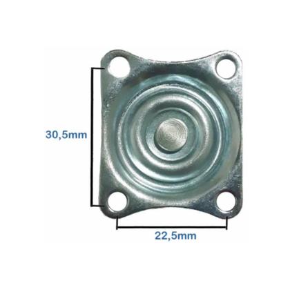 Imagem de 50 Rodinha Para Moveis Plástico Rodinha  40mm Com Trava