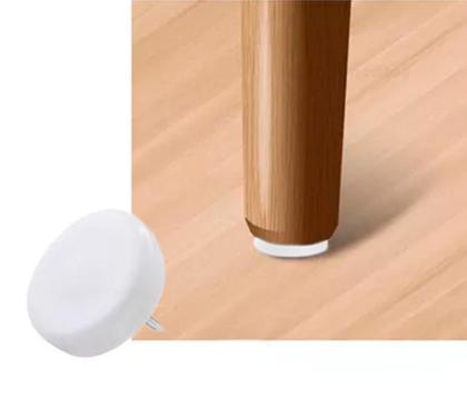 Imagem de 50 Sapata Prego Para Moveis Cadeira Mesa 18X4,5Mm Branca