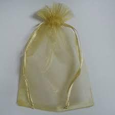 Imagem de 50 saquinhos de organza 9x12 Dourado