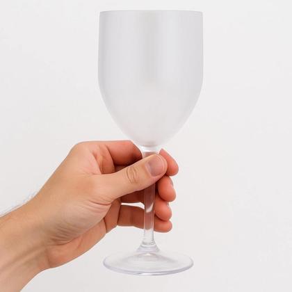 Imagem de 50 Taças Vinho Acrílico Cristal Resistente 330ml ENVIO IMEDIADO E SEGURO