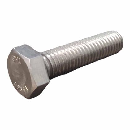 Imagem de 50 Un Parafuso Aço Inox Sextavado Rosca Grossa 06mm X 12mm