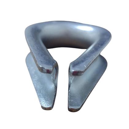 Imagem de 50 Un Sapatilho Anilha  3/16" Cabo Aço 4,8mm Corda Cordoalha