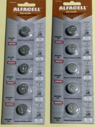 Imagem de 50 Unidades De Bateria  Ag13 Lr44 Alfaccel