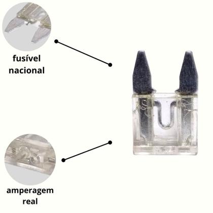 Imagem de 50 Unidades Fusíveis Lâmina Mini Sortidos Variedades Engate Misto Reforçado Som Automotivo Módulos Fuzivel Lamina