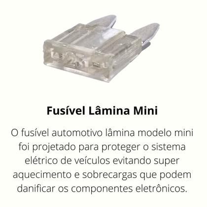 Imagem de 50 Unidades Fusíveis Lâmina Mini Sortidos Variedades Engate Misto Reforçado Som Automotivo Módulos Fuzivel Lamina