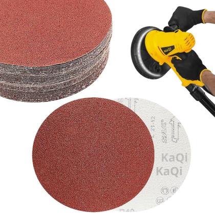 Imagem de 50 X Lixas Disco Grão Liso 225mm 9 Polegadas Lixadeira Politriz KaQi